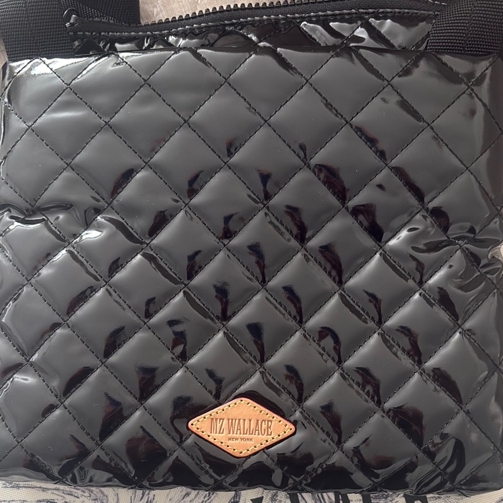 MZ Wallace Black Quilted Crossbody Bag - Picture 2 of 5